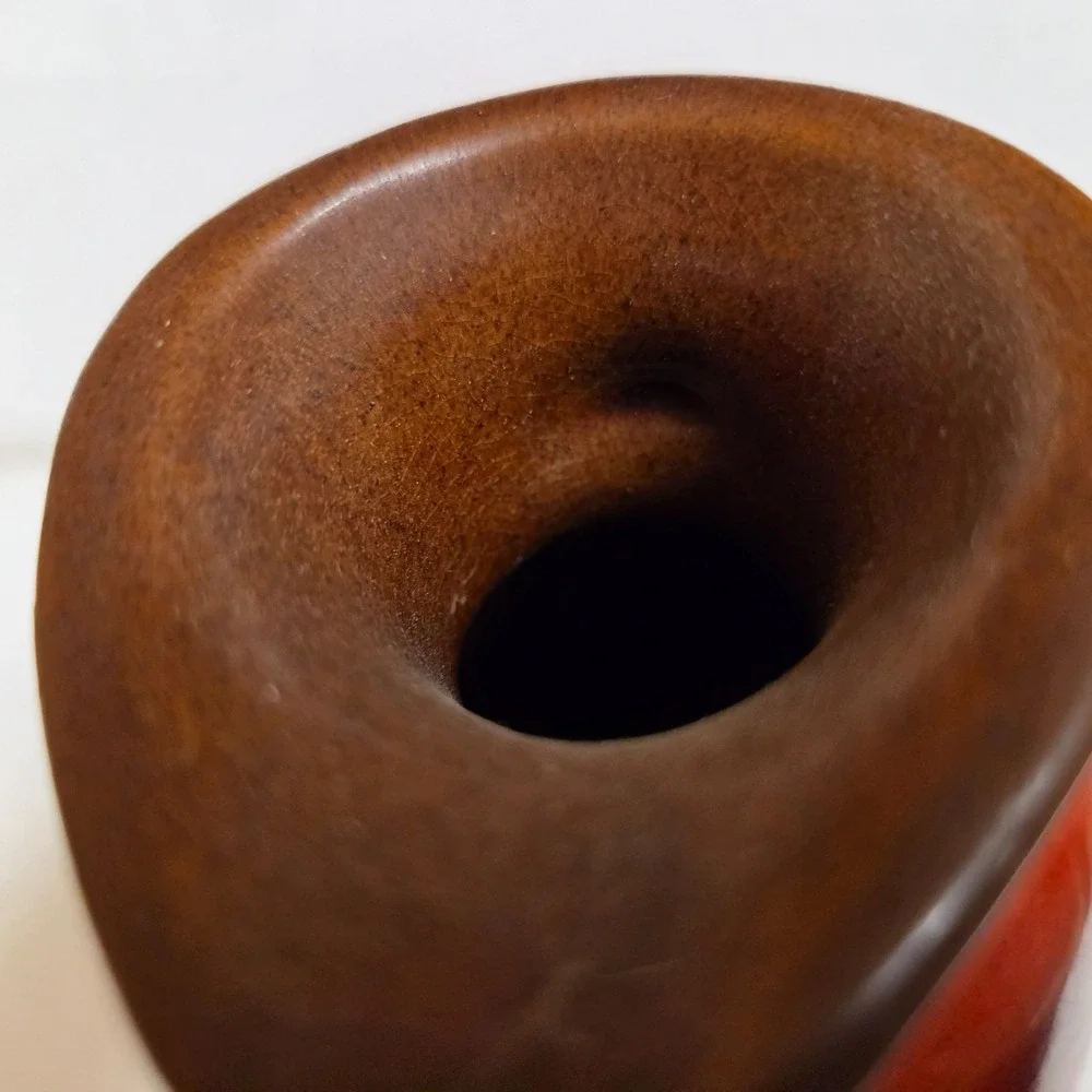 Vintage Frankoma Pottery Flaming Red Orange 24 Ounce Pitcher #835 - Picture 5 of 7